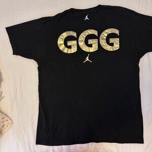 Air Jordan Black GGG T-Shirt XL Logo Crew Neck